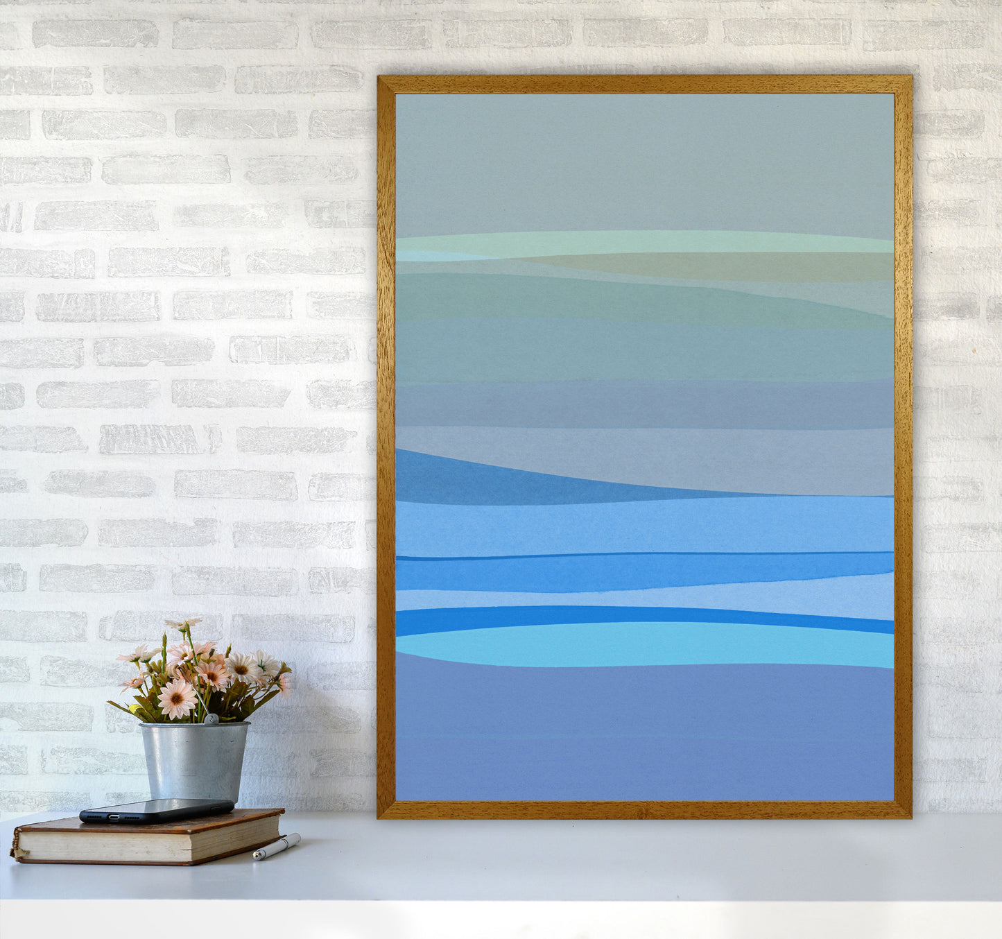 Blue Abstract I Print By Orara Studio A1 Print Only
