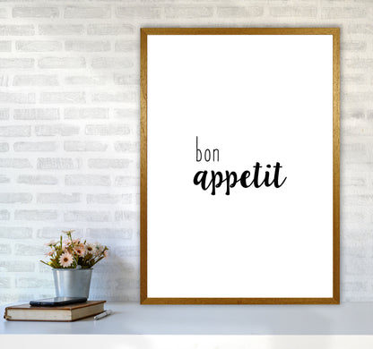 Bon Appetit Food Quote Print By Orara Studio, Framed Kitchen Wall Art A1 Print Only