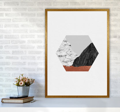 Copper Geometric I Print By Orara Studio A1 Print Only