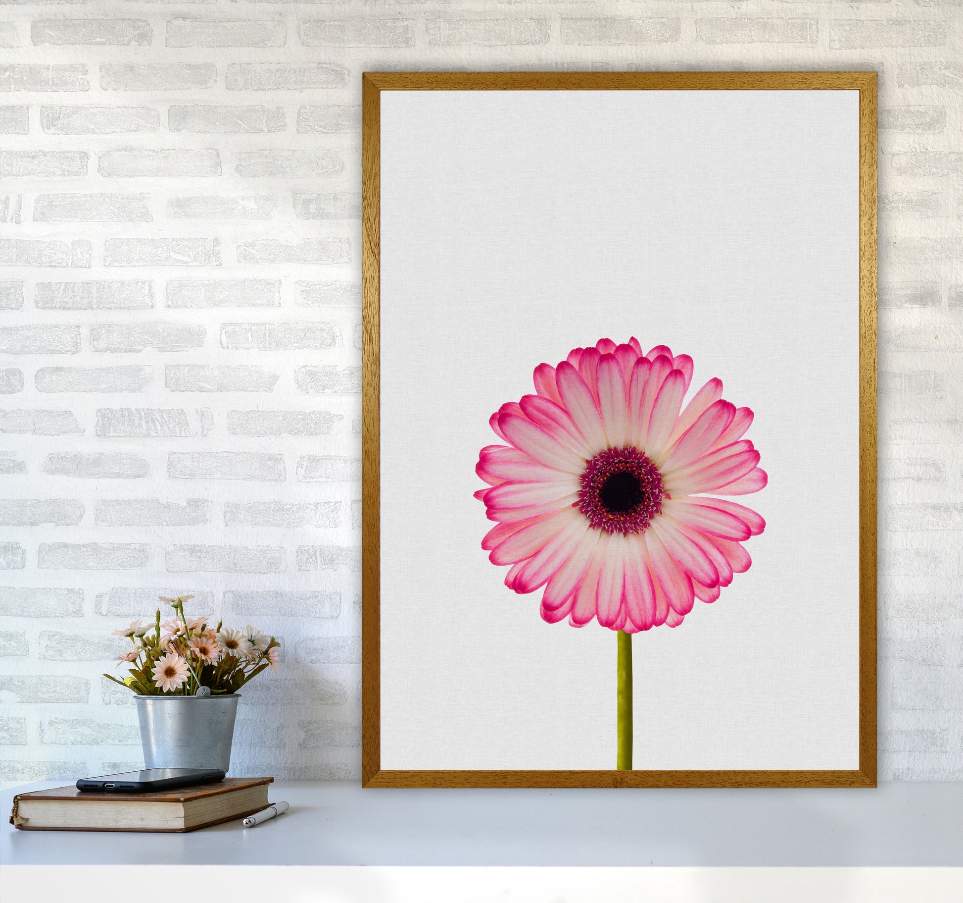 Daisy Still Life Print By Orara Studio, Framed Botanical & Nature Art Print A1 Print Only