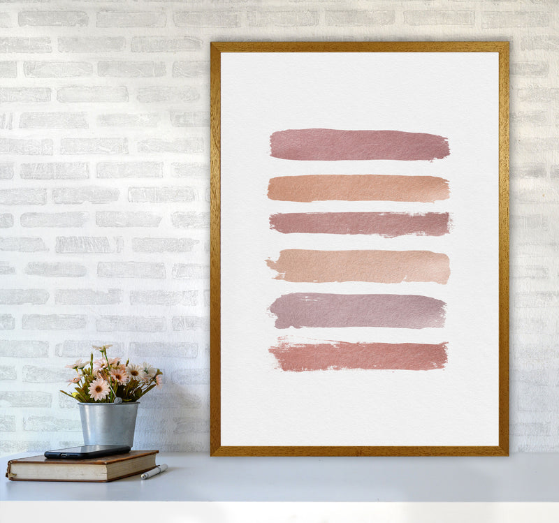 Dusty Rose Stripes Print By Orara Studio A1 Print Only