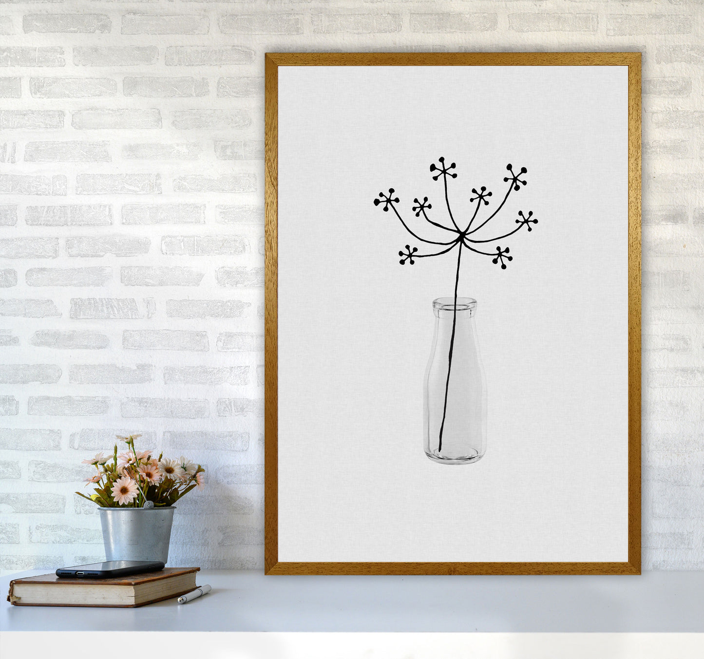 Flower Still Life I Print By Orara Studio, Framed Botanical & Nature Art Print A1 Print Only