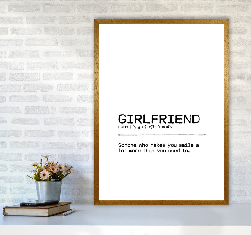 Girlfriend Smile Definition Quote Print By Orara Studio A1 Print Only
