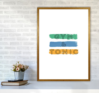 Gym & Tonic Print By Orara Studio, Framed Kitchen Wall Art A1 Print Only