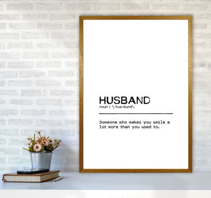 Husband Smile Definition Quote Print By Orara Studio A1 Print Only