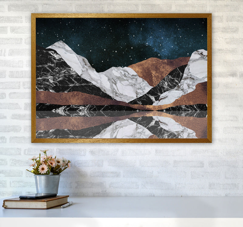 Landscape Mountains Print By Orara Studio, Framed Botanical & Nature Art Print A1 Print Only