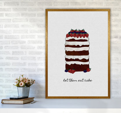 Let Them Eat Cake Print By Orara Studio, Framed Kitchen Wall Art A1 Print Only