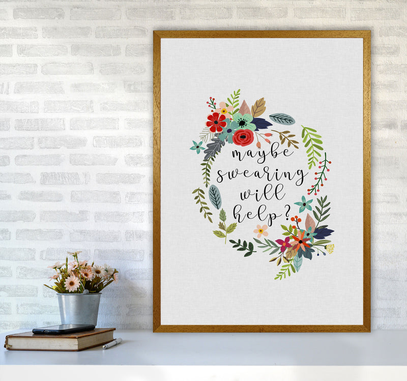 Maybe Swearing Will Help Print By Orara Studio A1 Print Only