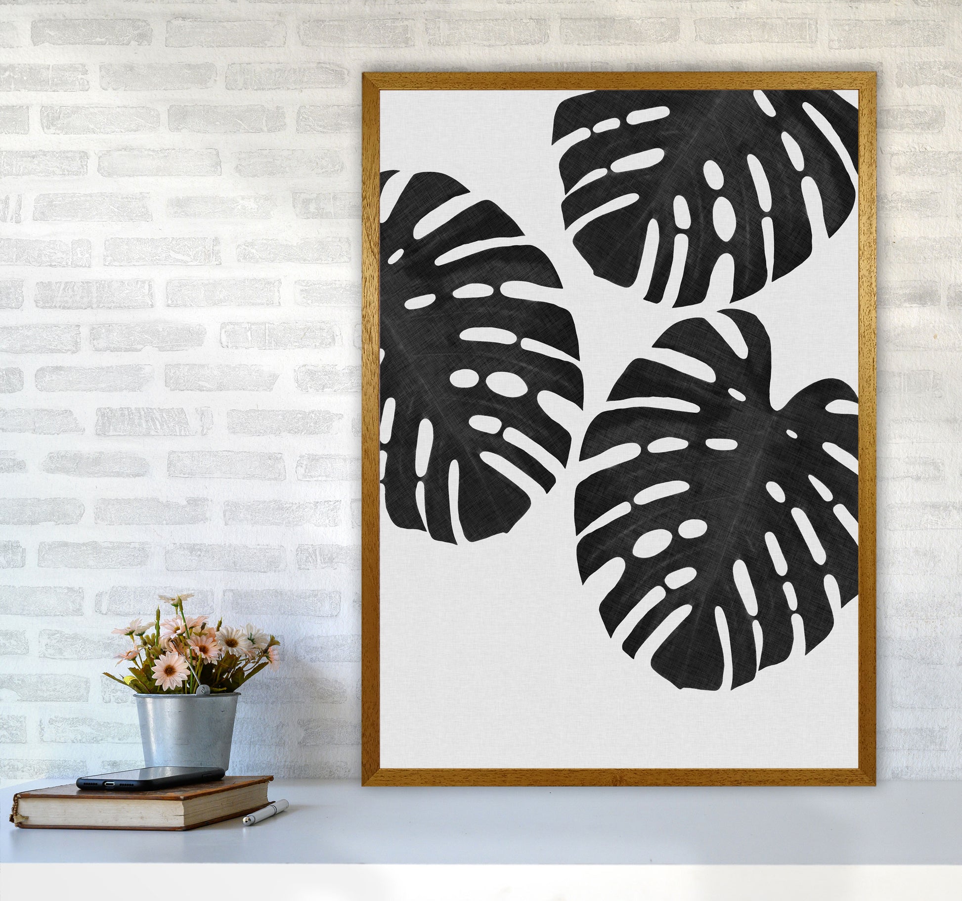 Monstera Black & White III Print By Orara Studio A1 Print Only