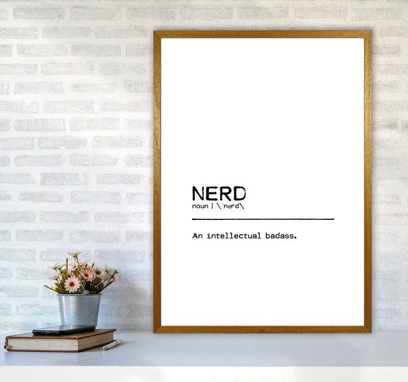 Nerd Badass Definition Quote Print By Orara Studio A1 Print Only