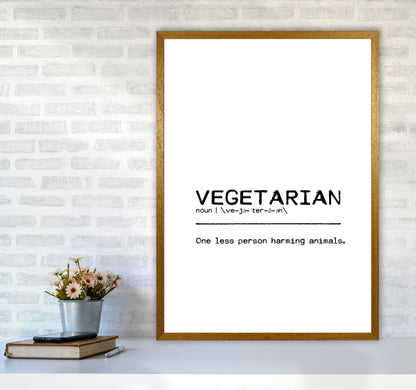 Vegetarian Person Definition Quote Print By Orara Studio A1 Print Only