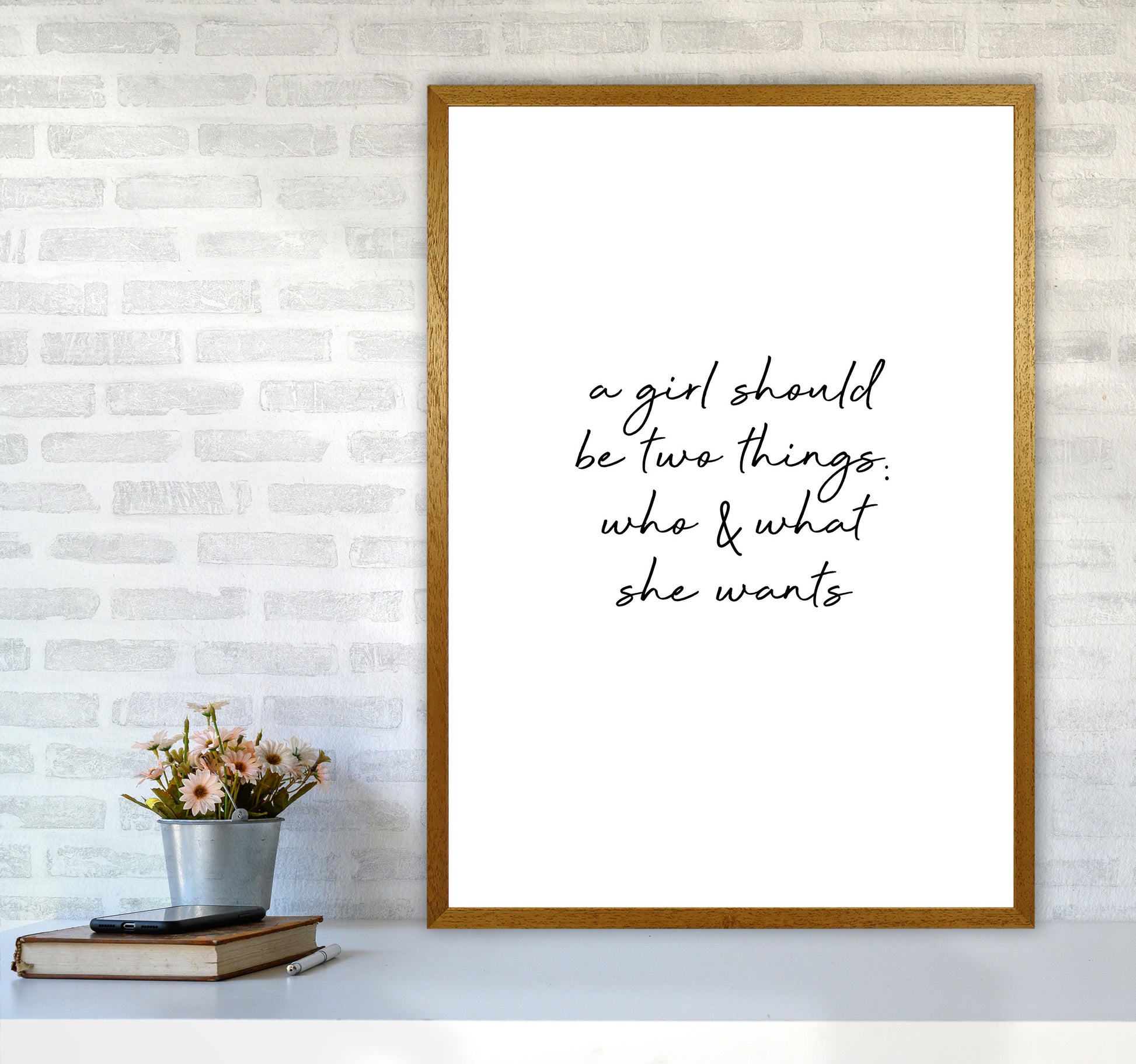 Who & What She Quote Print By Orara Studio A1 Print Only