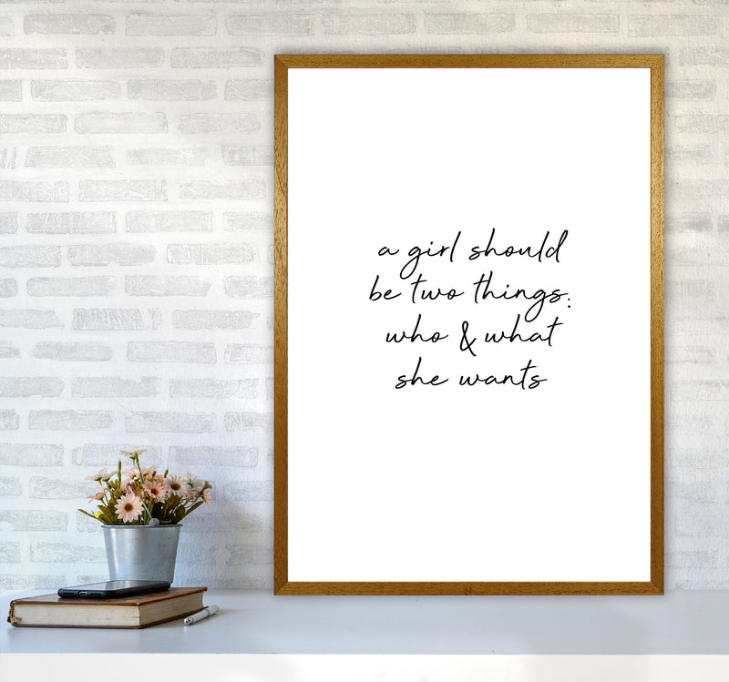 Who & What She Quote Print By Orara Studio A1 Print Only