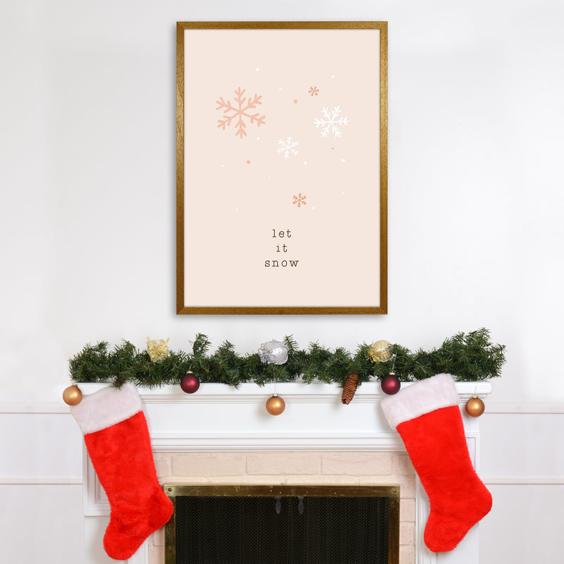 Let It Snow Christmas Art Print by Orara Studio A1 Print Only