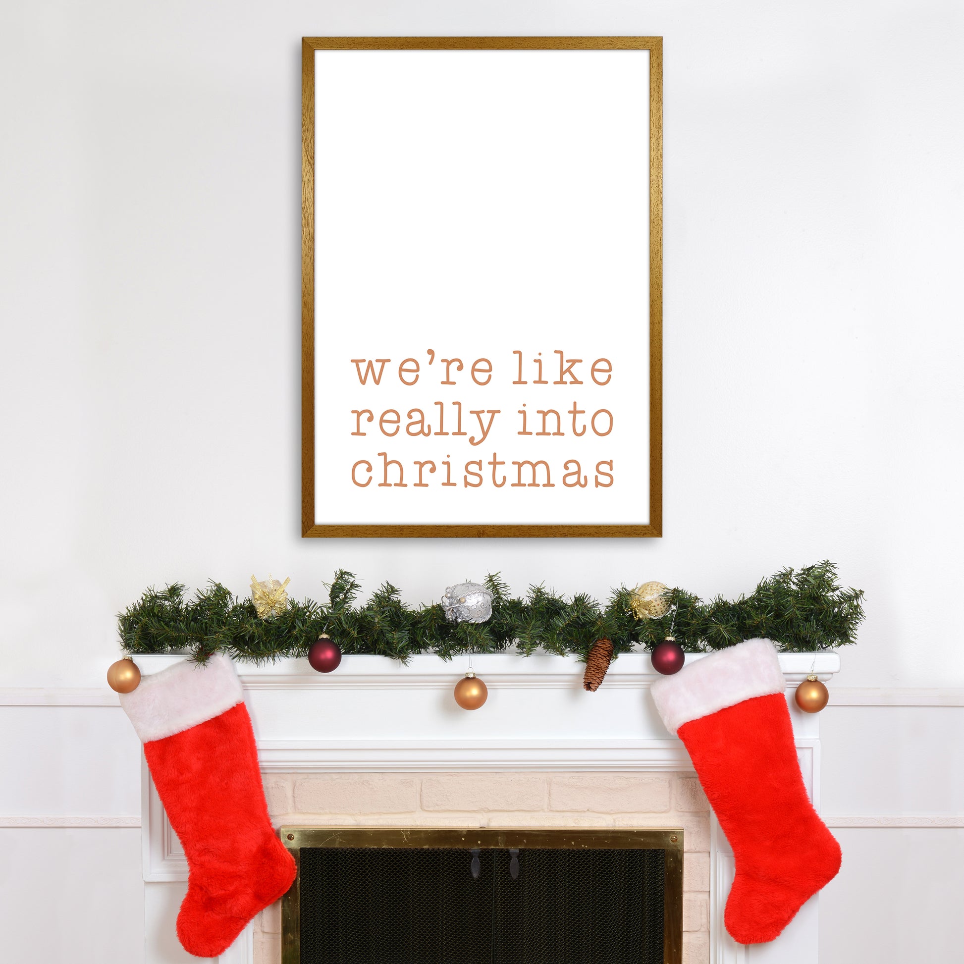 Really Into Christmas Christmas Art Print by Orara Studio A1 Print Only