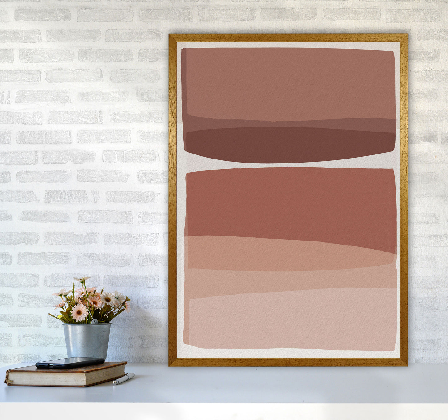 Modern Blush Abstract Art Print by Orara Studio A1 Print Only