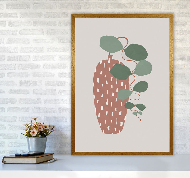 Terrazzo & Leaves Art Print by Orara Studios A1 Print Only