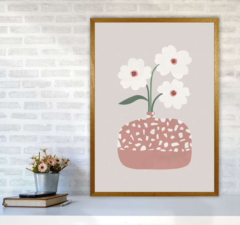 Terrazzo & Flowers Art Print by Orara Studios A1 Print Only