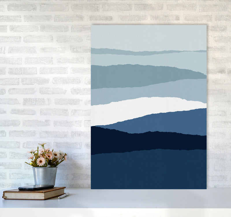 Blue Abstract II Print By Orara Studio A1 Black Frame