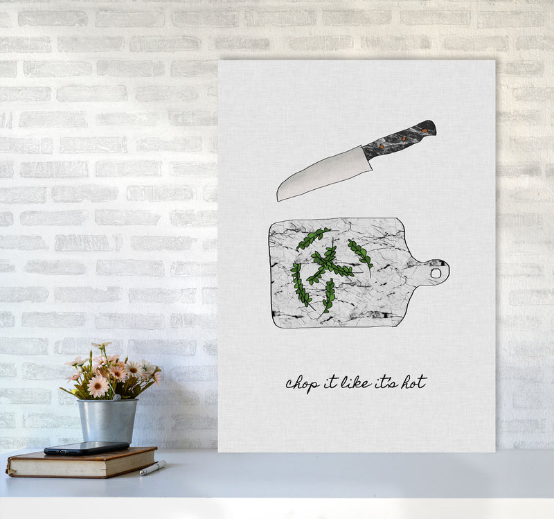 Chop It Kitchen Quote Print By Orara Studio, Framed Kitchen Wall Art A1 Black Frame