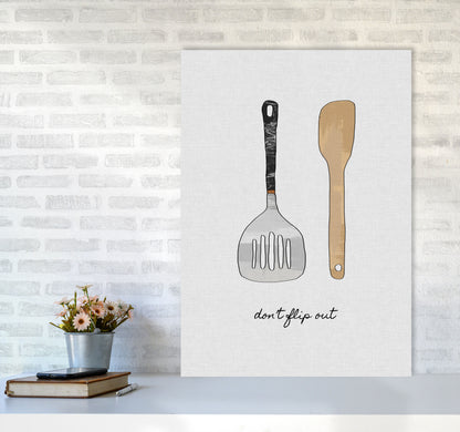 Don&#39;t Flip Out Print By Orara Studio, Framed Kitchen Wall Art A1 Black Frame