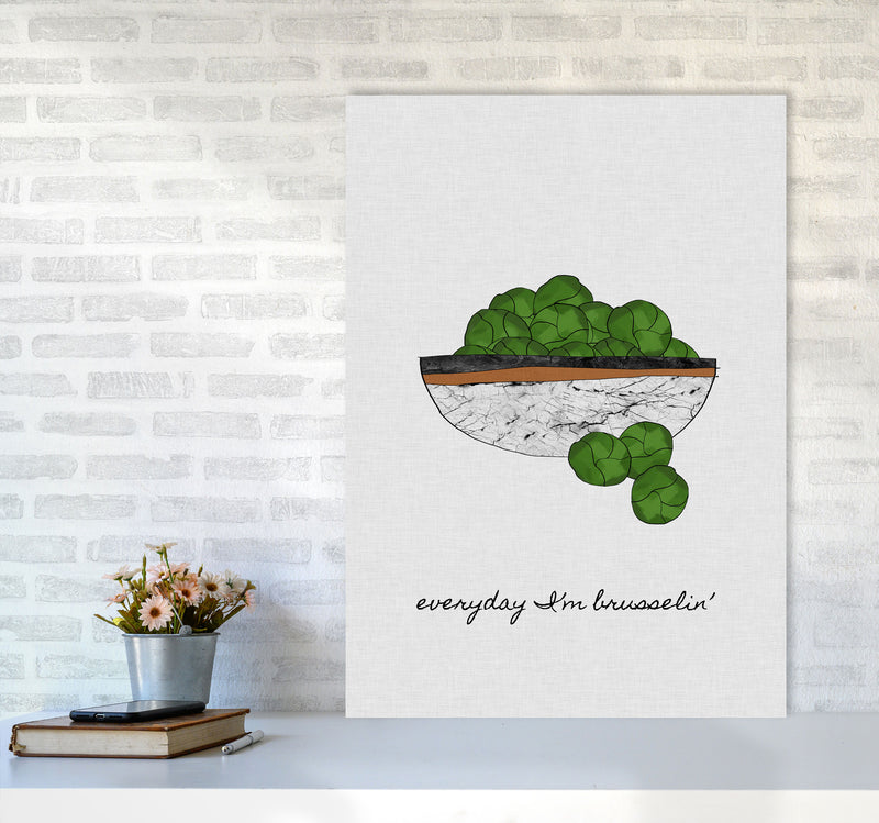 Everyday I&#39;m Brusselin&#39; Print By Orara Studio, Framed Kitchen Wall Art