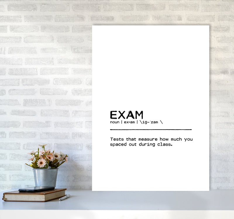 Exam Spaced Out Definition Print By Orara Studio A1 Black Frame