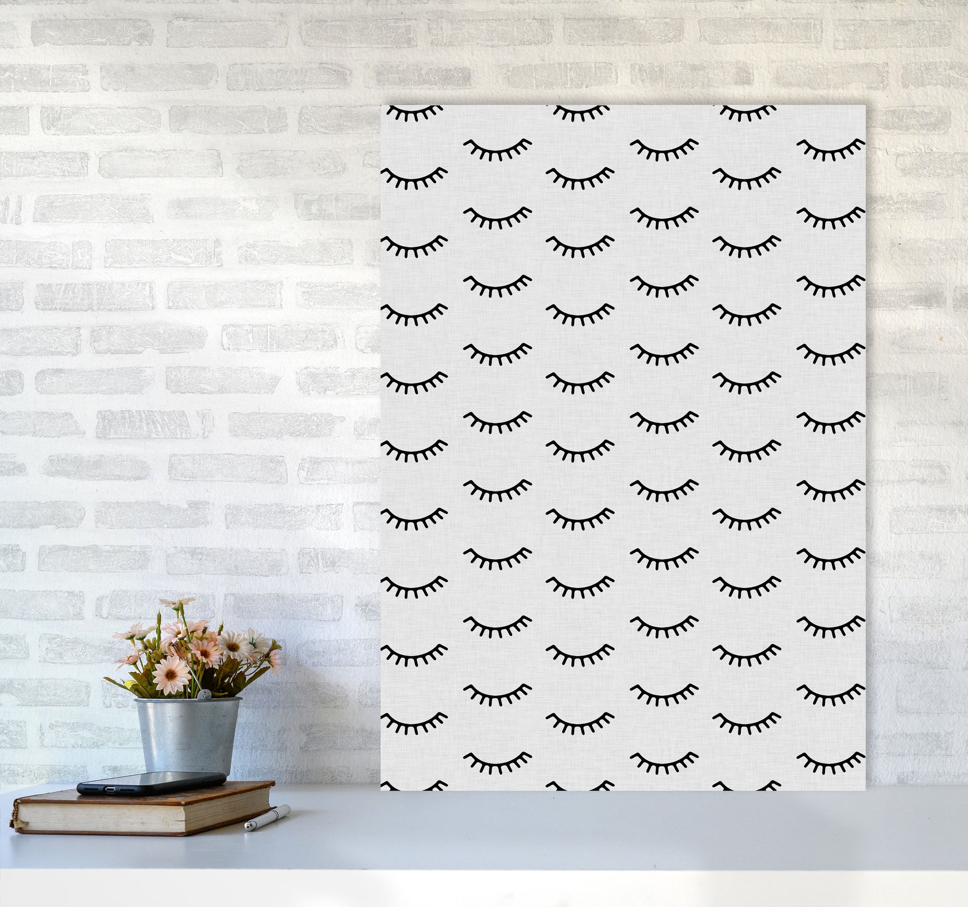 Eyes Closed Print By Orara Studio A1 Black Frame
