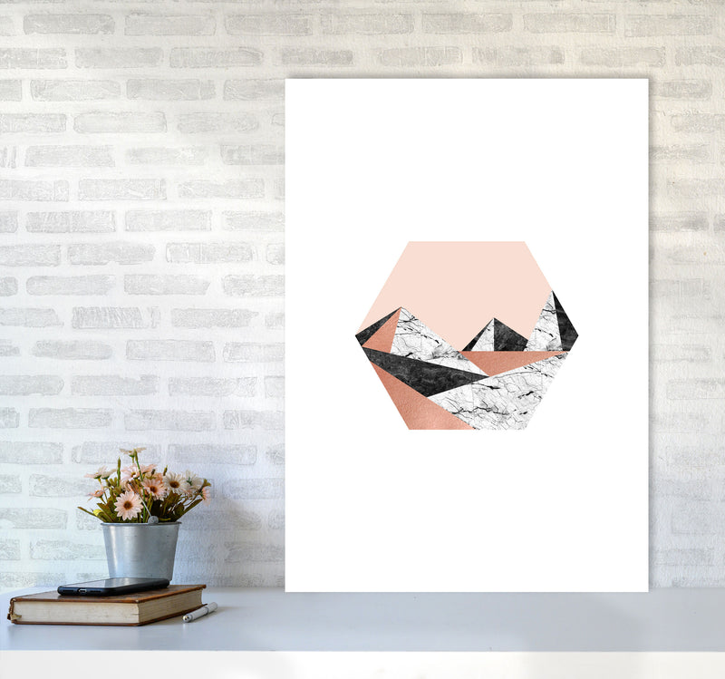 Geometric Landscape III Print By Orara Studio A1 Black Frame