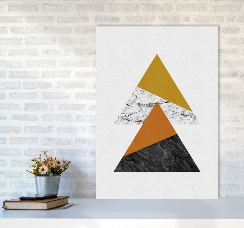 Geometric Triangles Print By Orara Studio A1 Black Frame