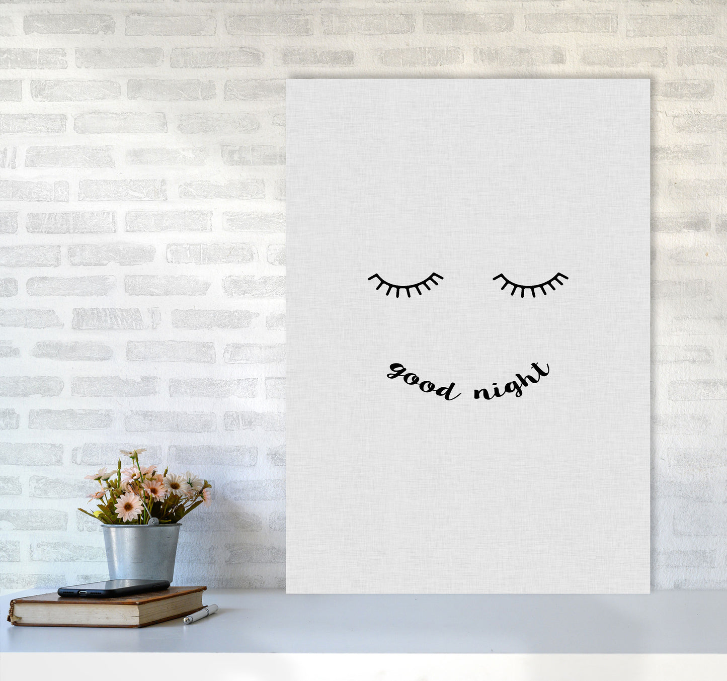 Good Night Quote Print By Orara Studio A1 Black Frame