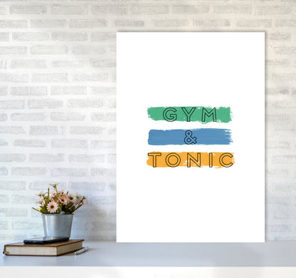Gym & Tonic Print By Orara Studio, Framed Kitchen Wall Art A1 Black Frame