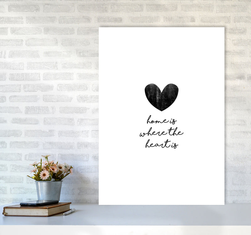 Home Is Where The Heart Is Print By Orara Studio A1 Black Frame