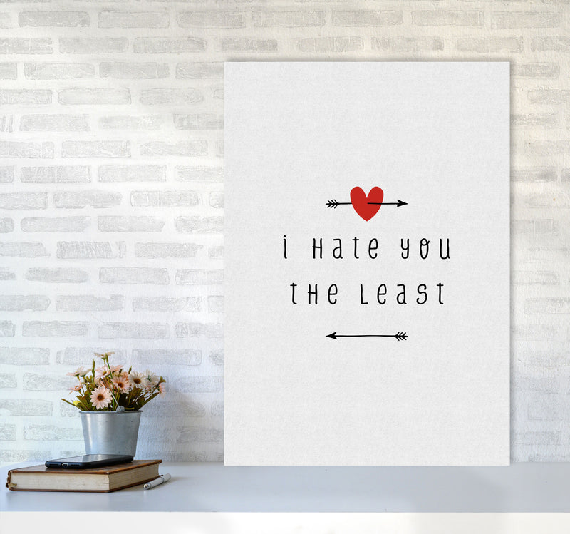 I Hate You The Least Print By Orara Studio A1 Black Frame