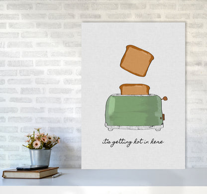 It&#39;s Getting Hot In Here Print By Orara Studio, Framed Kitchen Wall Art A1 Black Frame