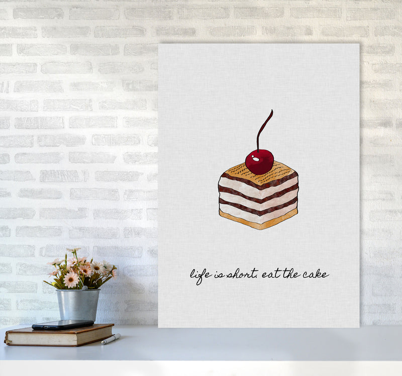 Life Is Short Print By Orara Studio, Framed Kitchen Wall Art A1 Black Frame