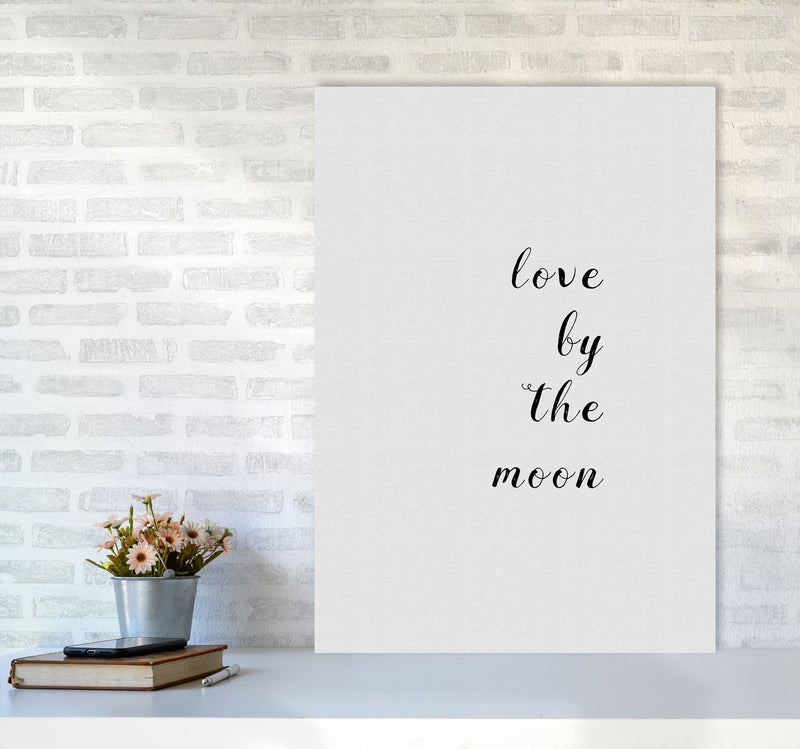 Love By The Moon Print By Orara Studio A1 Black Frame