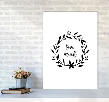 Love Much Illustration Print By Orara Studio A1 Black Frame