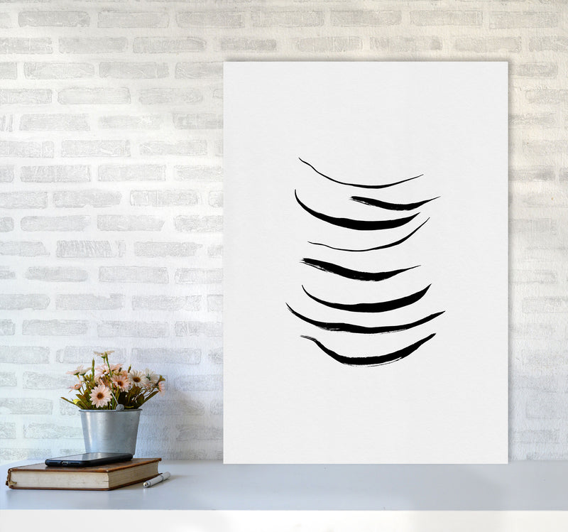 Minimalist Black Painting I Print By Orara Studio A1 Black Frame