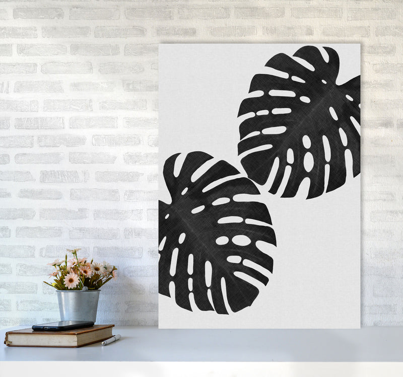 Monstera Black & White II Print By Orara Studio A1 Black Frame