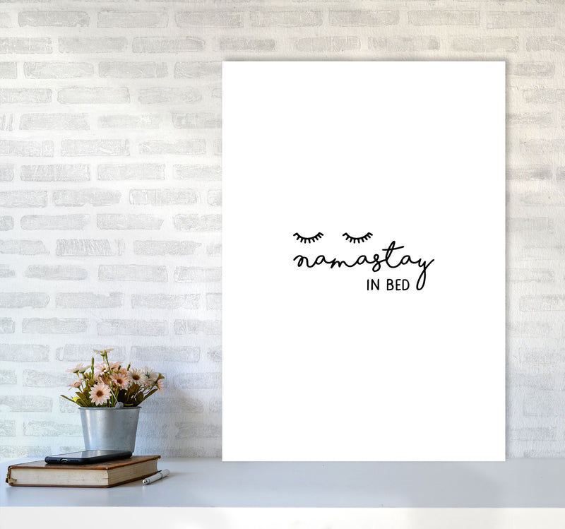 Namastay In Bed Bedroom Art Print By Orara Studio A1 Black Frame