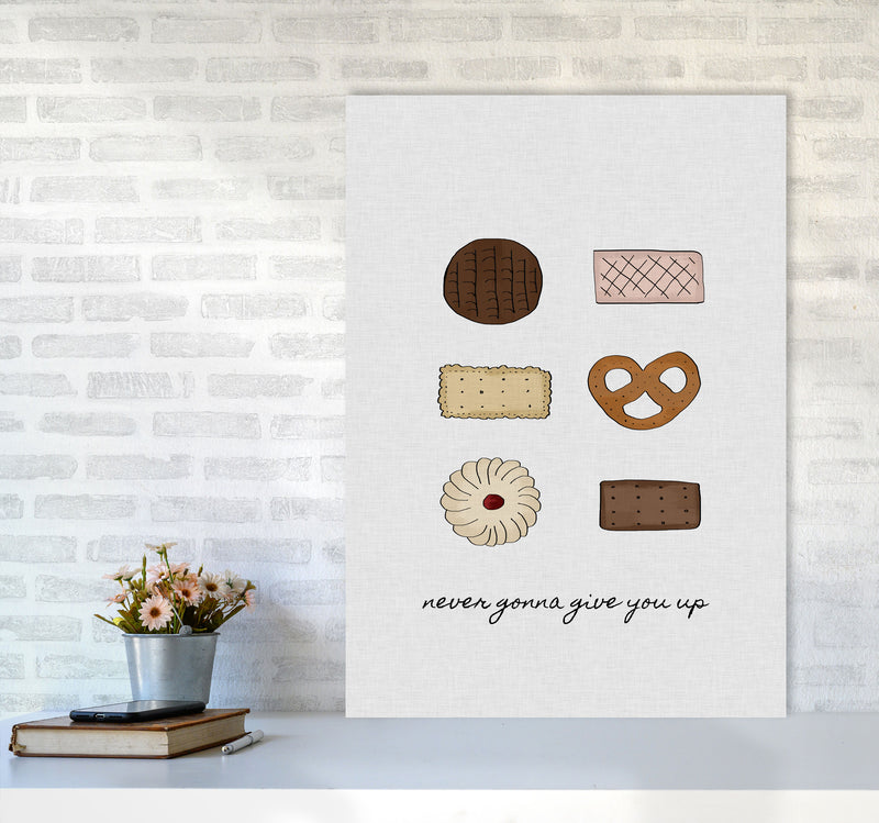Never Gonna Give You Up Print By Orara Studio, Framed Kitchen Wall Art A1 Black Frame