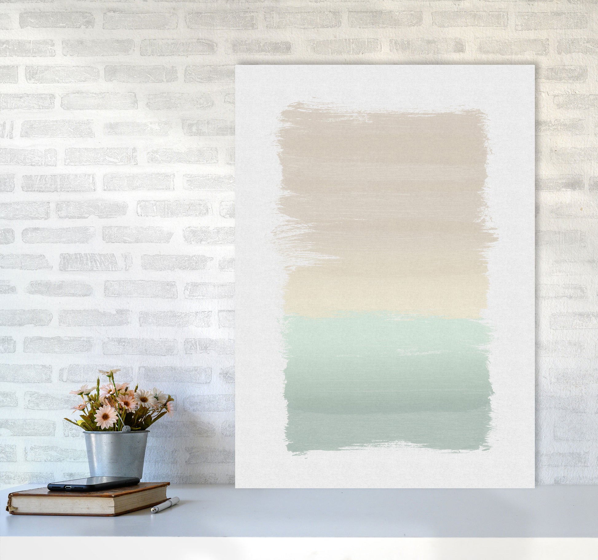 Pastel Abstract Print By Orara Studio A1 Black Frame