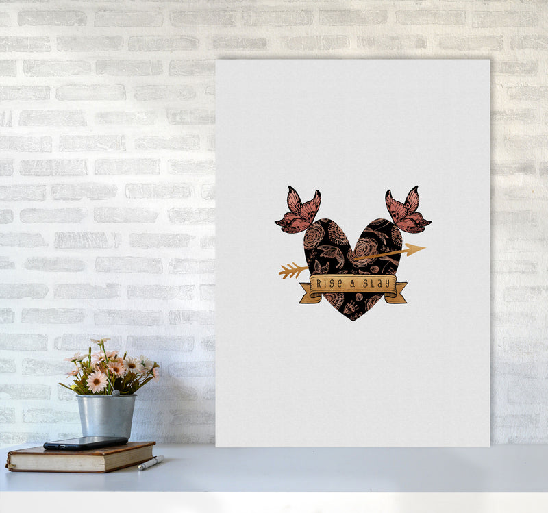 Rise & Slay Steampunk Print By Orara Studio A1 Black Frame