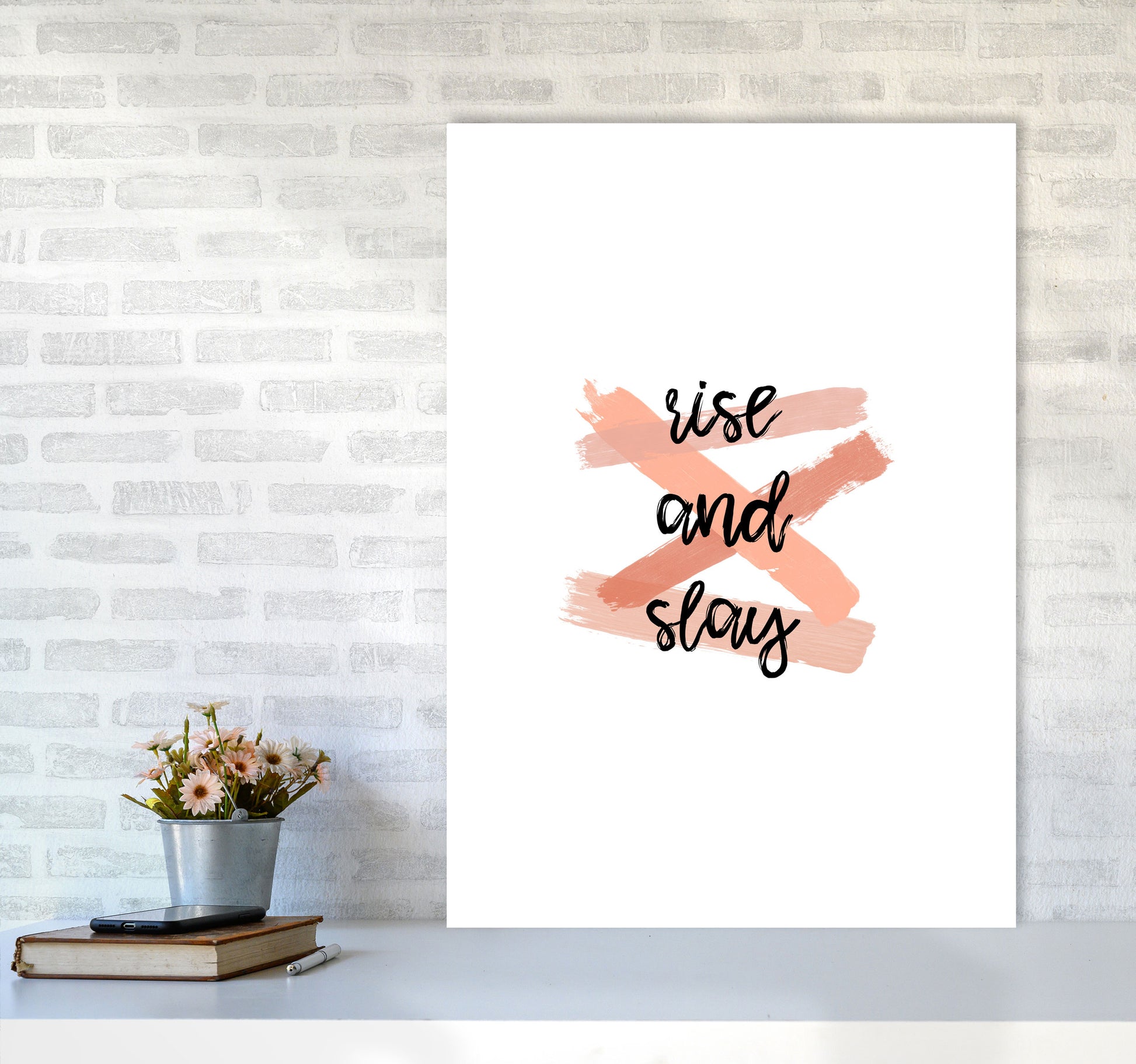 Rise & Slay Print By Orara Studio A1 Black Frame