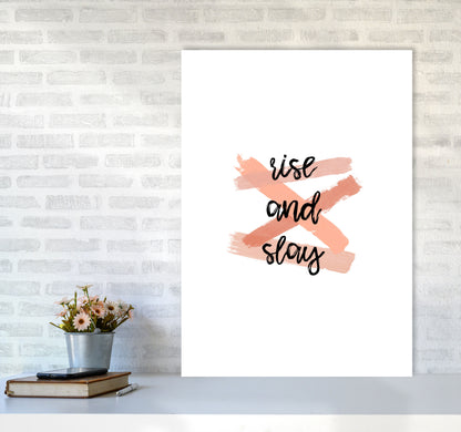 Rise & Slay Print By Orara Studio A1 Black Frame