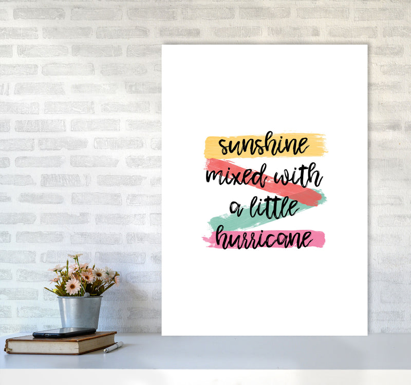 Sunshine Mixed With A Little Hurricane Print By Orara Studio A1 Black Frame