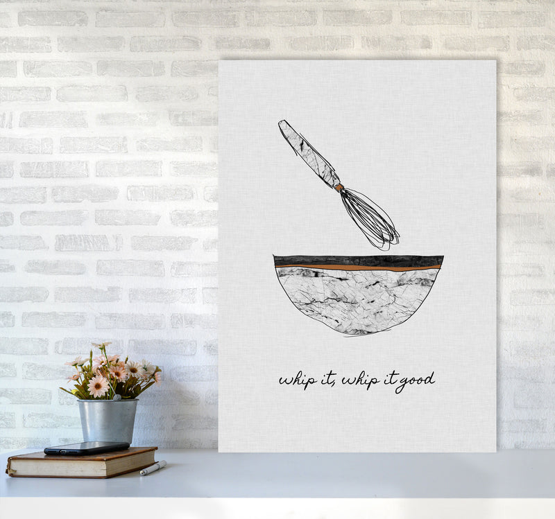 Whip It Good Print By Orara Studio, Framed Kitchen Wall Art A1 Black Frame