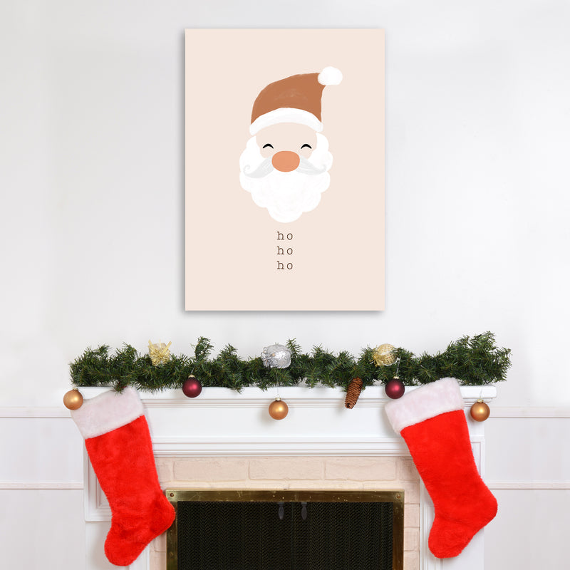 Ho Ho Ho Santa Christmas Art Print by Orara Studio A1 Black Frame