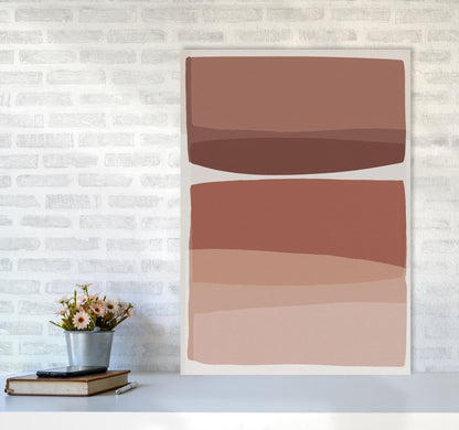 Modern Blush Abstract Art Print by Orara Studio A1 Black Frame